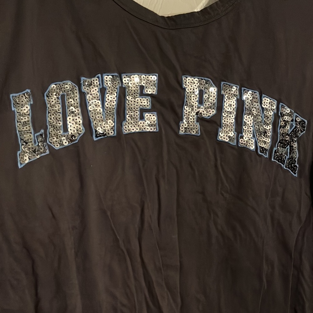 PINK open back Bling long sleeve